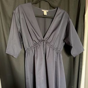 Knee Length V-neck Dress